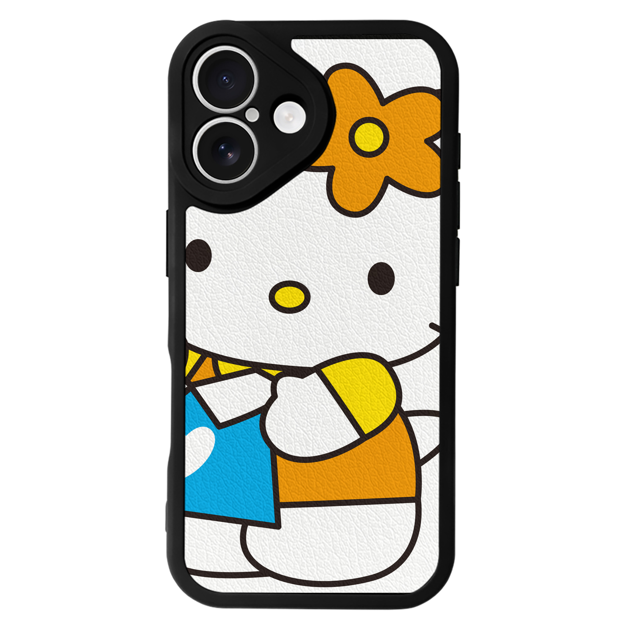 （画像用） Hello Kitty ハローキティ 【iPhone 16シリーズ対応】シリコンスマホケース（レザー調） 材質：シリコン